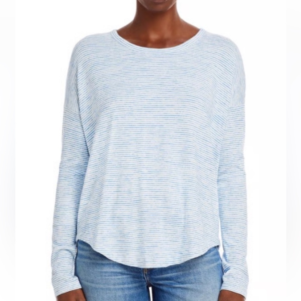 Rag & bone the knit striped  long sleeve xs blue